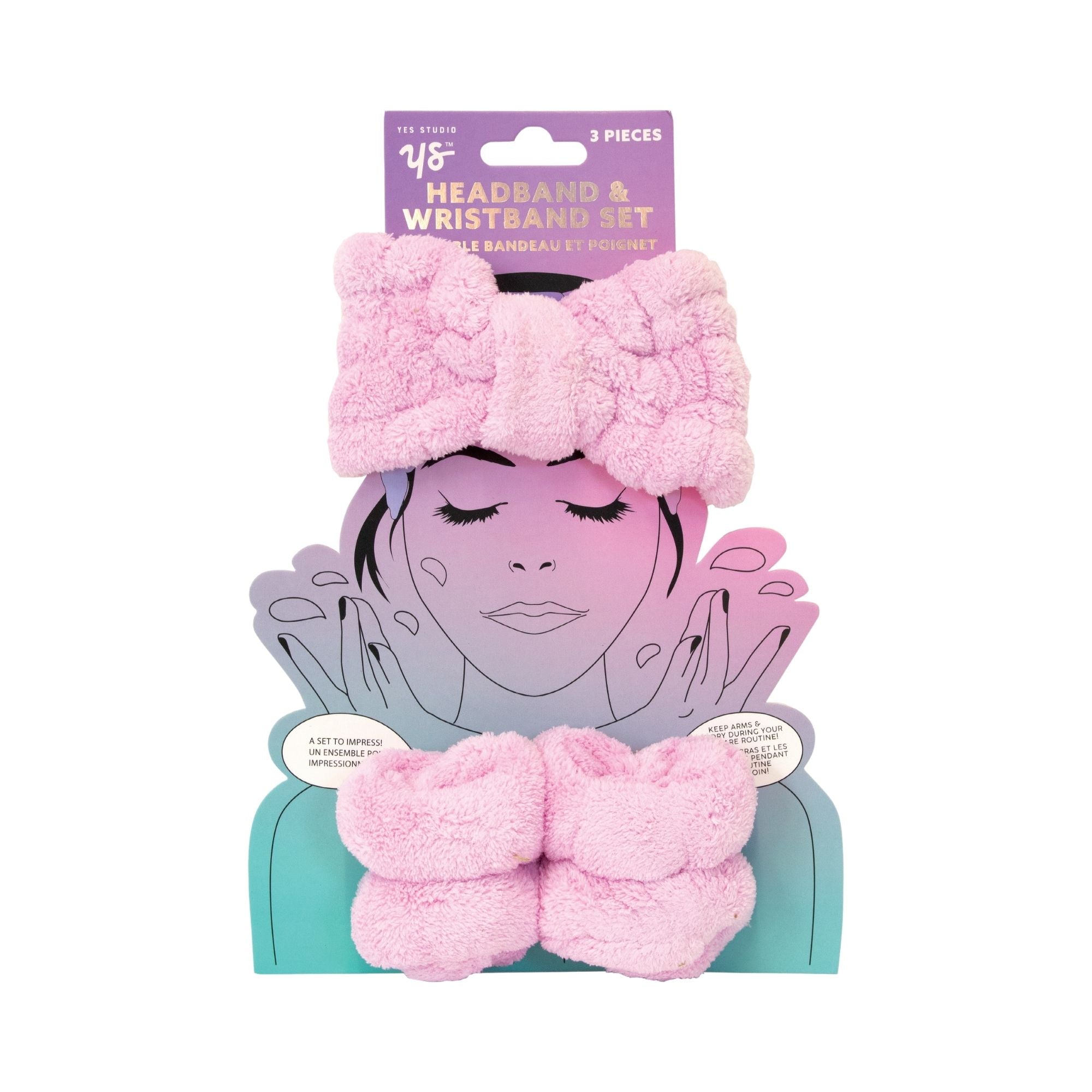 3Pc Wrist & Headband Set