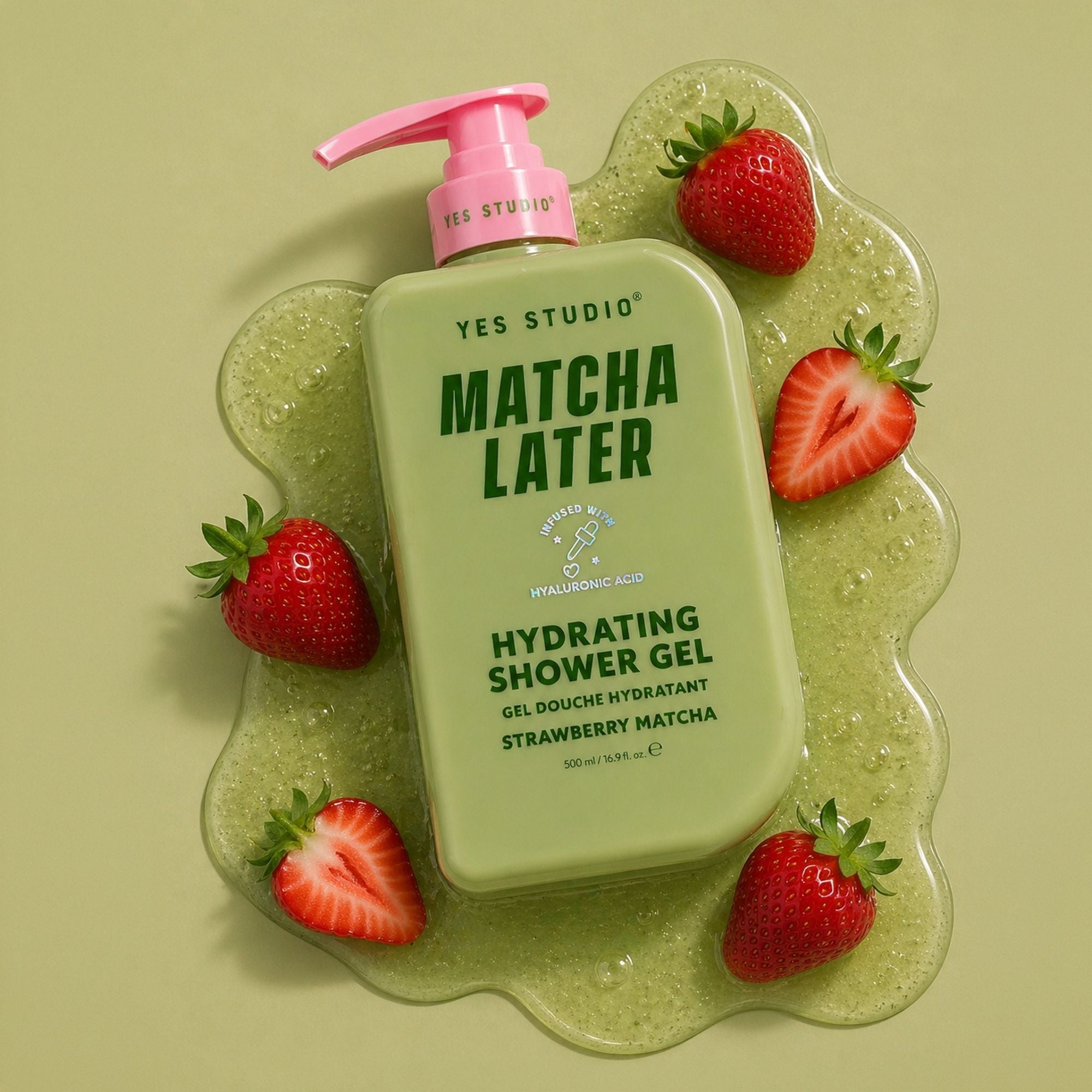 YS Shower Gel 500ml - Strawberry Matcha